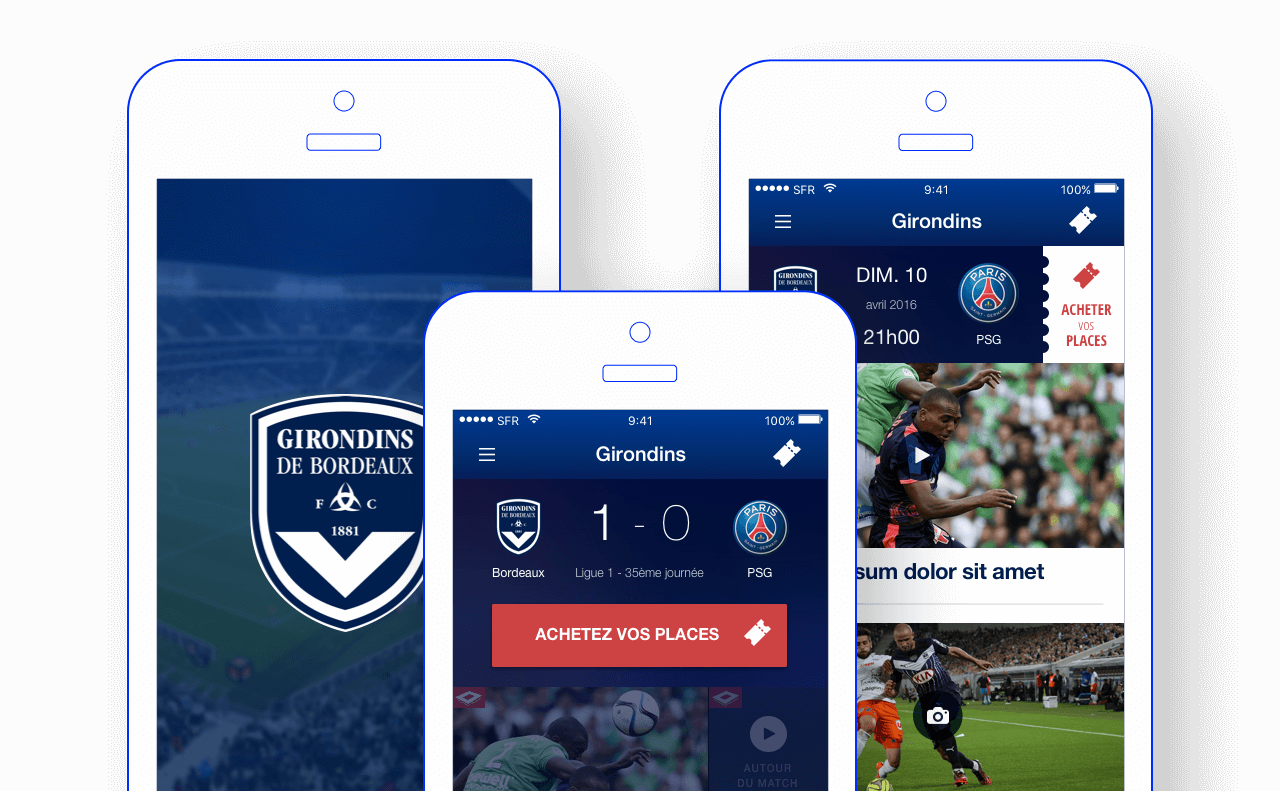 Les Girondins de Bordeaux – Application officielle pour smartphone
